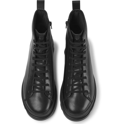 Camper Brutus Lace Up Boot In Black