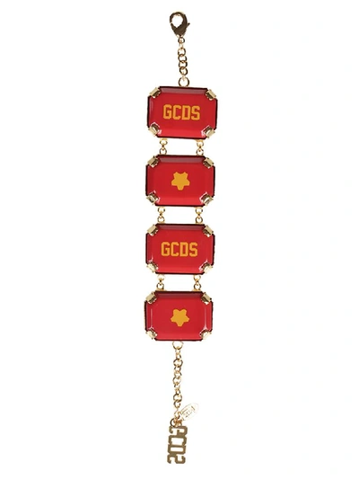 Gcds Logo Detail Bracelet In Red