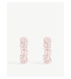 Simone Rocha Wiggle Crystal Hoop Earrings In Pink