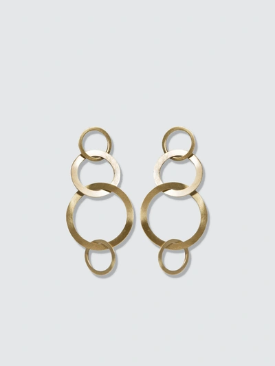 Area Stars Daria Circular Dangle Earrings In Gold