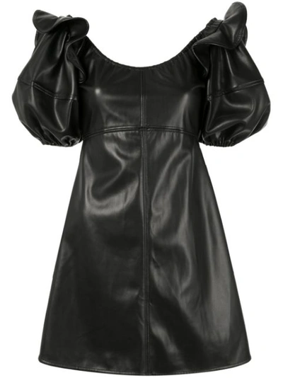 Ellery Black Women's Valeria Bubble-sleeve Dress Black