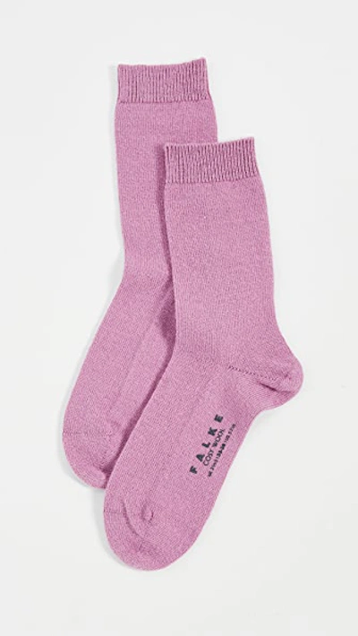 Falke Cozy Wool Socks In Blush