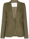 Adam Lippes Fitted Blazer In Green