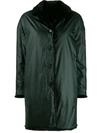 Aspesi Reversible Raincoat In Green