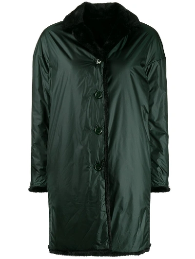 Aspesi Reversible Raincoat In Green