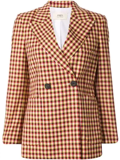 Ports 1961 Check Pattern Blazer In Multicolour