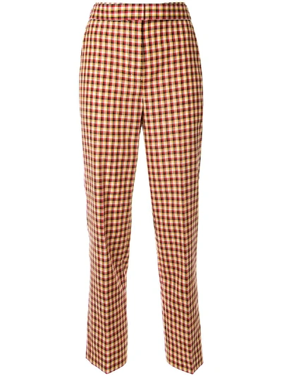 Ports 1961 Check Cropped Trousers In Multicolour