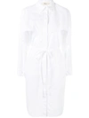 Ports 1961 Belted Shirt Dress In White