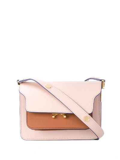 Marni Trunk Colourblock Tote In Pink