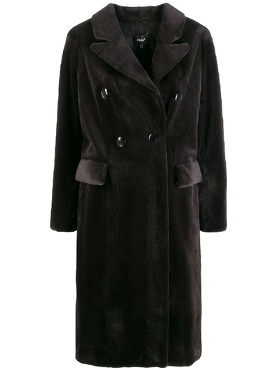 Arma Double-breasted Coat In Brown