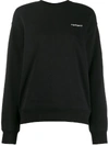 Carhartt Embroidered Logo Sweatshirt In Black