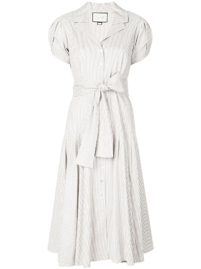 Alexis Amma Striped Dress In White