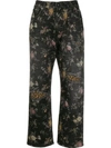 R13 Floral Print Denim Jeans In Multicolor