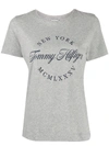 Tommy Hilfiger Cotton Logo T-shirt In Grey