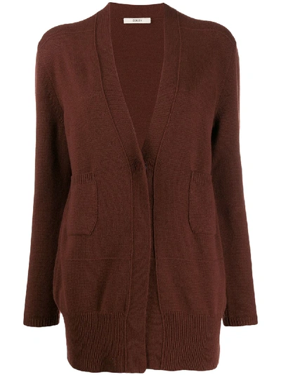 Odeeh V-neck Cardigan In Red