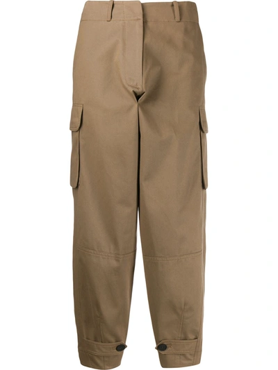 Antonio Marras Cropped Loose-fit Trousers In Brown