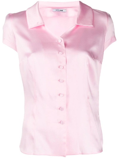 Styland Short Sleeved Blouse In Pink