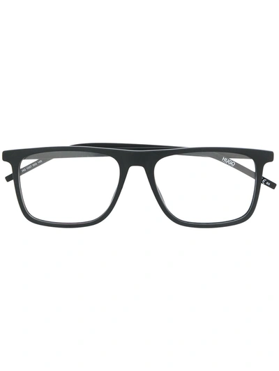 Hugo Boss Matte Angular Glasses In Black