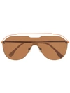 Fendi Aviator Frame Sunglasses In Brown