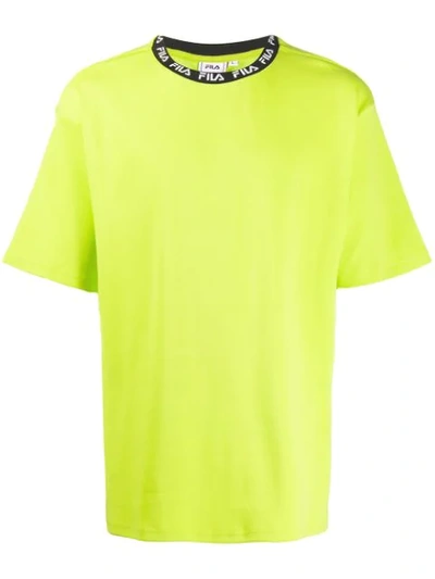 Fila Branded Neck T-shirt In Green