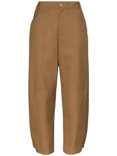 Markoo High-rise Balloon-leg Trousers In Brown