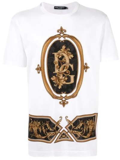 Dolce & Gabbana Graphic Print T-shirt In White