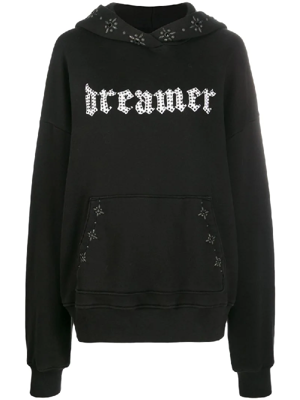 black studded hoodie