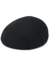 Eugenia Kim Veil-detail Beret Hat In Black