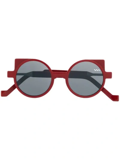 Vava Round Sunglasses In Red