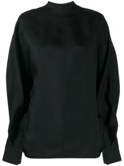Jil Sander Oversized Sweatshirt In Black