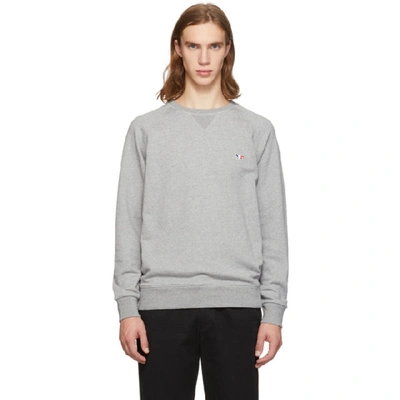 Maison Kitsuné Maison Kitsune Grey Tricolor Fox Sweatshirt