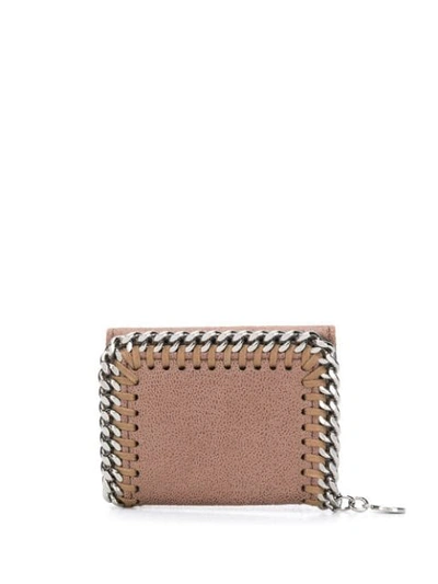 Stella Mccartney Falabella Small Flap Wallet In Brown