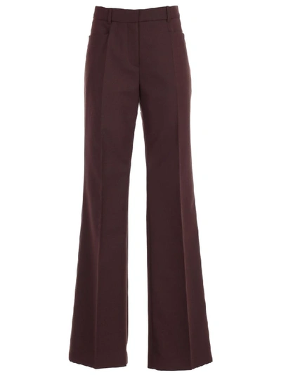 Joseph Pants Skinny Wool Polyester In Mahogany