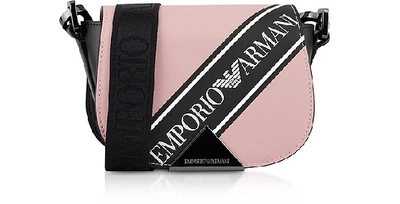 Emporio Armani Signature Shoulder Bag In Pink