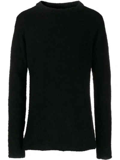 Thom Krom Round Neck Jumper In Black