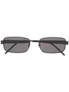 Saint Laurent Rectangle Frame Sunglasses In Black