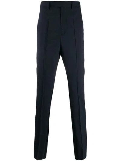 Les Hommes Slim-fit Tailored Trousers In Blue