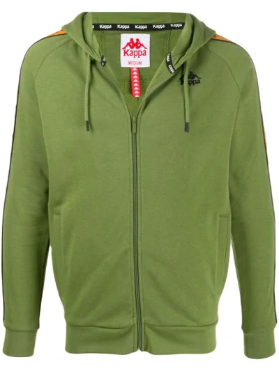 Kappa Embroidered Logo Hoodie In Green