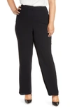 Vince Camuto Moss Crepe Trousers In Rich Black