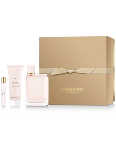 Burberry Her Eau De Parfum Set (usd $173 Value)