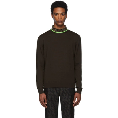 Fendi Brown 'forever ' Sweatshirt In F1748 Moka