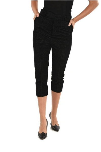 Rick Owens Women's Black Cotton Pants