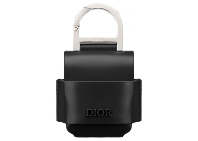 Pre-owned Dior  Airpods Case Calfskin Black
