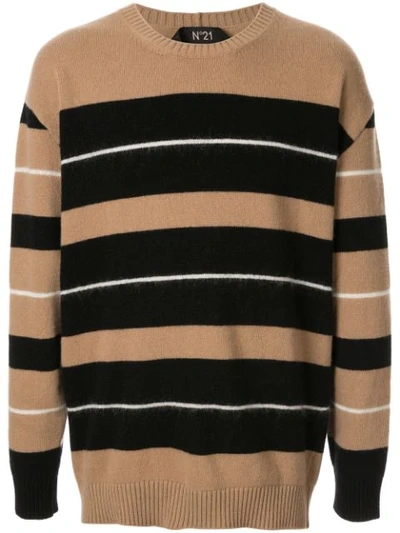 N°21 Striped Jumper In Neutrals