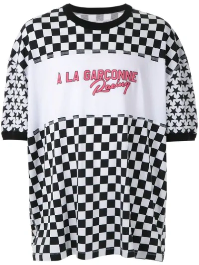 À La Garçonne X Hering Special Racing Oversized T-shirt In Black