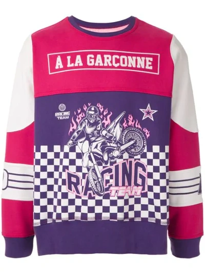 À La Garçonne + Hering Racing Team Sweatshirt In White