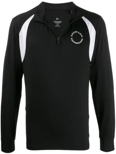 Calvin Klein Zipped Sports Jacket In Black