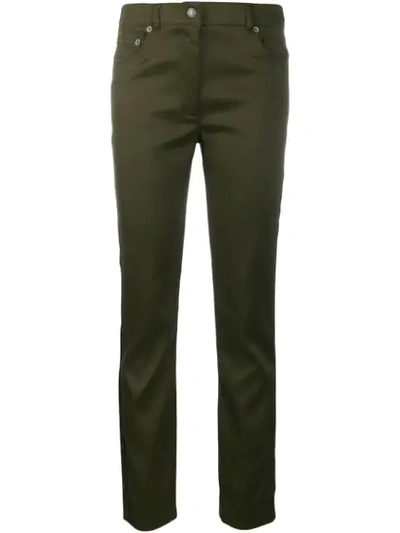 Moschino Skinny-fit Trousers In Green