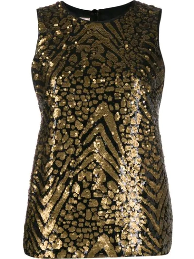 Antonio Marras Sleeveless Sequinned Top In Black