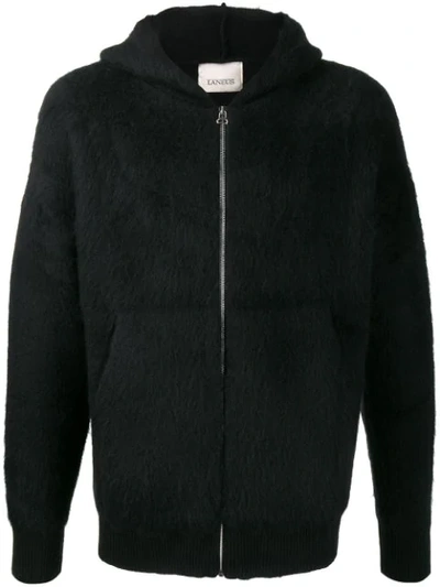 Laneus Fur Zipped In Nero